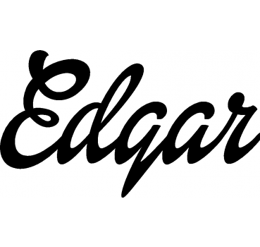 Edgar - Schriftzug aus Buchenholz