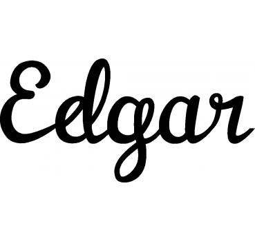 Edgar - Schriftzug aus Buchenholz