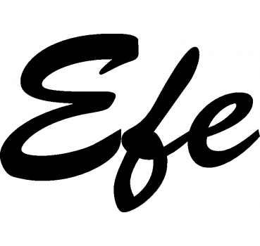 Efe - Schriftzug aus Buchenholz