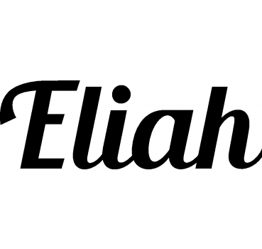 Eliah - Schriftzug aus Buchenholz
