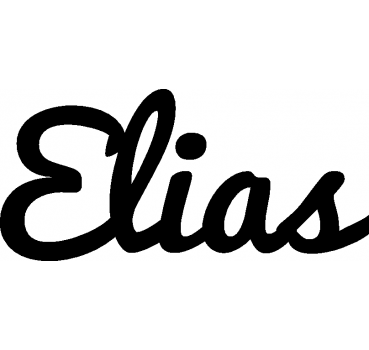 Elias - Schriftzug aus Buchenholz