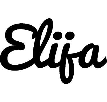 Elija - Schriftzug aus Buchenholz