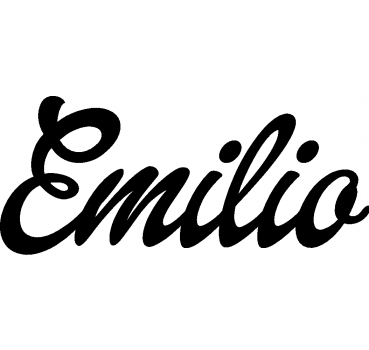 Emilio - Schriftzug aus Buchenholz