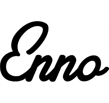 Enno - Schriftzug aus Buchenholz