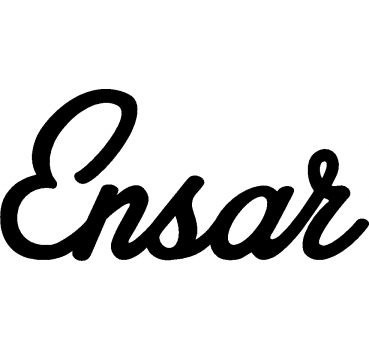 Ensar - Schriftzug aus Buchenholz