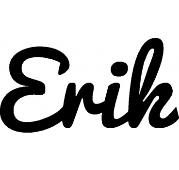 Erik - Schriftzug aus Buchenholz