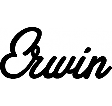 Erwin - Schriftzug aus Buchenholz