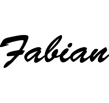 Fabian - Schriftzug aus Buchenholz