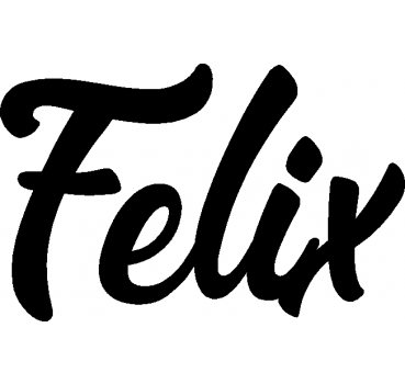 Felix - Schriftzug aus Buchenholz