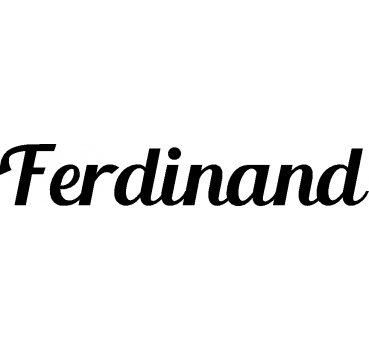 Ferdinand - Schriftzug aus Buchenholz