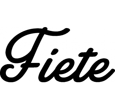 Fiete - Schriftzug aus Buchenholz