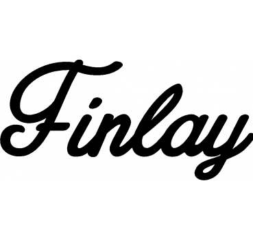 Finlay - Schriftzug aus Buchenholz