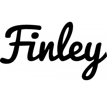 Finley - Schriftzug aus Buchenholz
