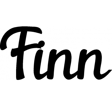 Finn - Schriftzug aus Buchenholz