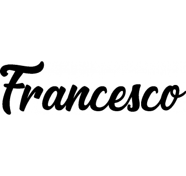 Francesco - Schriftzug aus Buchenholz