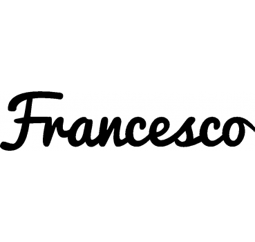 Francesco - Schriftzug aus Buchenholz