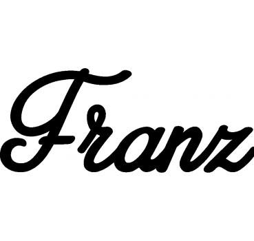Franz - Schriftzug aus Buchenholz