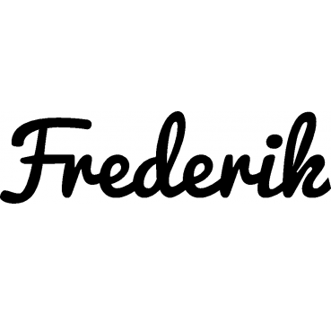 Frederik - Schriftzug aus Buchenholz