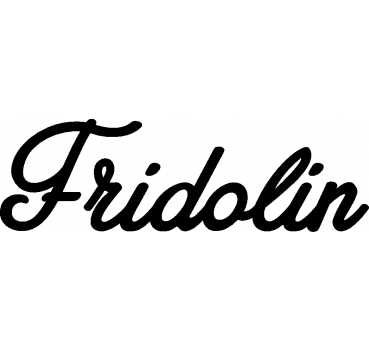 Fridolin - Schriftzug aus Buchenholz