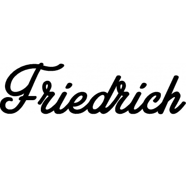 Friedrich - Schriftzug aus Buchenholz