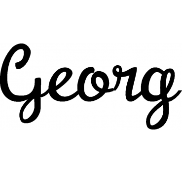 Georg - Schriftzug aus Buchenholz