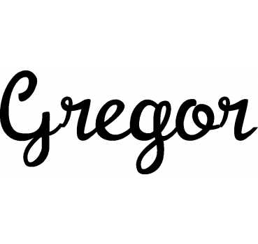 Gregor - Schriftzug aus Buchenholz