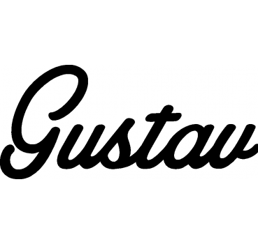 Gustav - Schriftzug aus Buchenholz