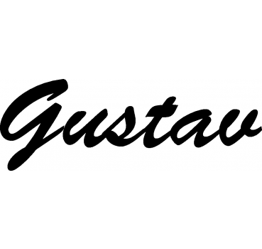Gustav - Schriftzug aus Buchenholz