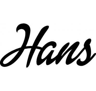 Hans - Schriftzug aus Buchenholz