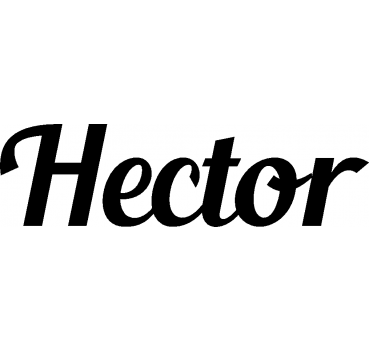 Hector - Schriftzug aus Buchenholz
