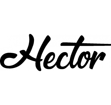 Hector - Schriftzug aus Buchenholz