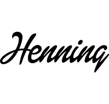 Henning - Schriftzug aus Buchenholz