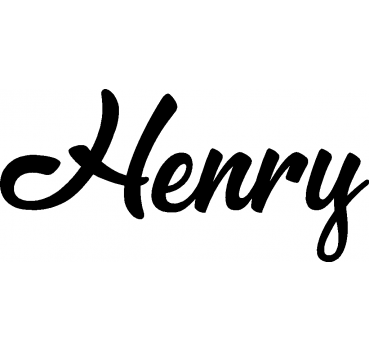 Henry - Schriftzug aus Buchenholz