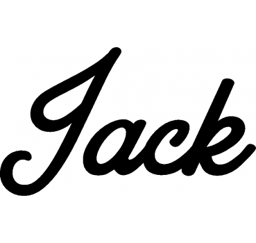 Jack - Schriftzug aus Buchenholz