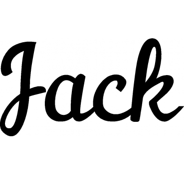 Jack - Schriftzug aus Buchenholz