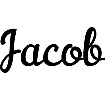 Jacob - Schriftzug aus Buchenholz