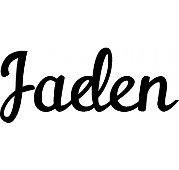 Jaden - Schriftzug aus Buchenholz