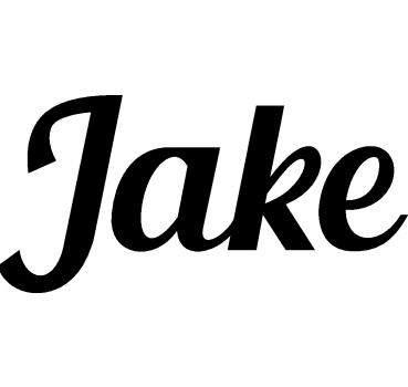 Jake - Schriftzug aus Buchenholz