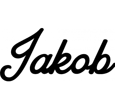 Jakob - Schriftzug aus Buchenholz