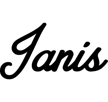 Janis - Schriftzug aus Buchenholz