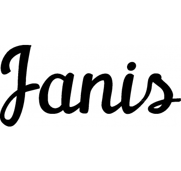 Janis - Schriftzug aus Buchenholz