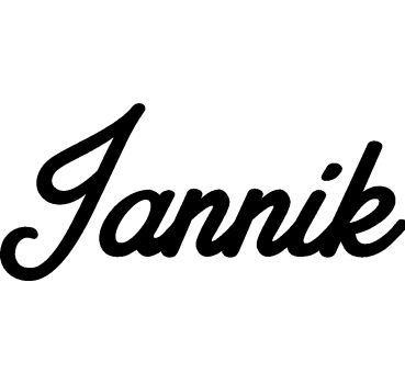Jannik - Schriftzug aus Buchenholz