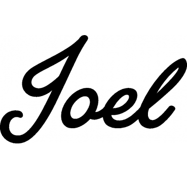 Joel - Schriftzug aus Buchenholz