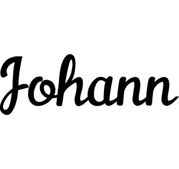 Johann - Schriftzug aus Buchenholz