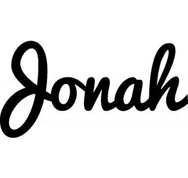Jonah - Schriftzug aus Buchenholz
