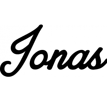 Jonas - Schriftzug aus Buchenholz