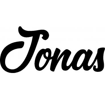 Jonas - Schriftzug aus Buchenholz