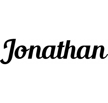 Jonathan - Schriftzug aus Buchenholz