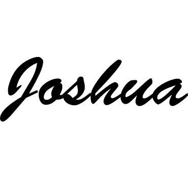Joshua - Schriftzug aus Buchenholz