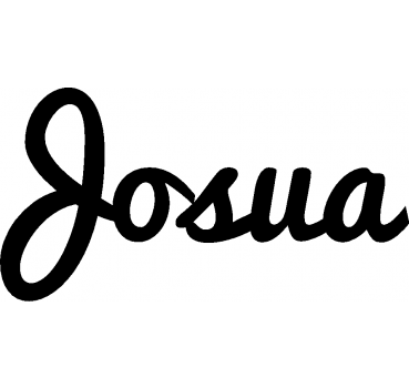 Josua - Schriftzug aus Buchenholz